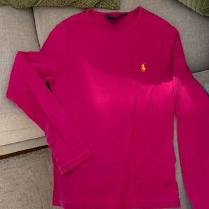 Ralph Lauren Fuchsia Long Sleeve Tee